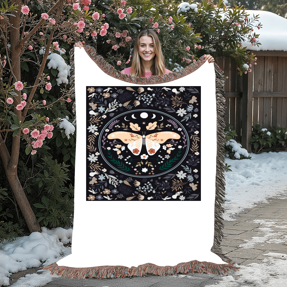 Bohemian Butterfly - Woven Blanket
