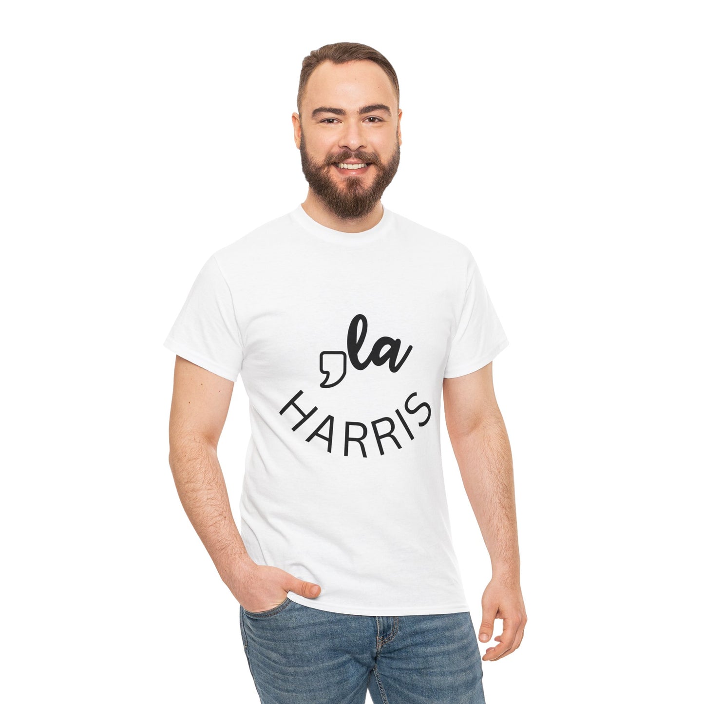 Kamala: Comma-La Harris Premium Unisex T-shirt (Light)