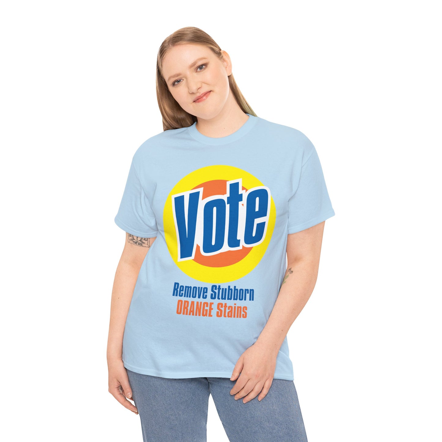 Vote! Remove Stubborn Orange Stains: Premium Unisex T-shirt (Light)