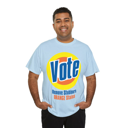 Vote! Remove Stubborn Orange Stains: Premium Unisex T-shirt (Light)