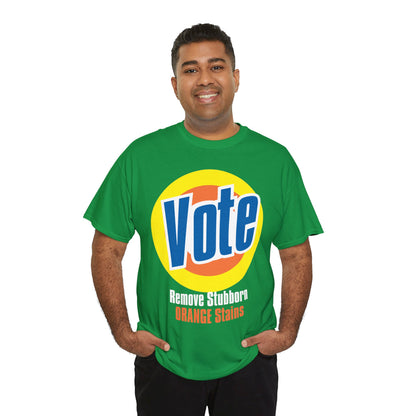 Vote! Remove Stubborn Orange Stains: Premium Unisex T-shirt (Dark)