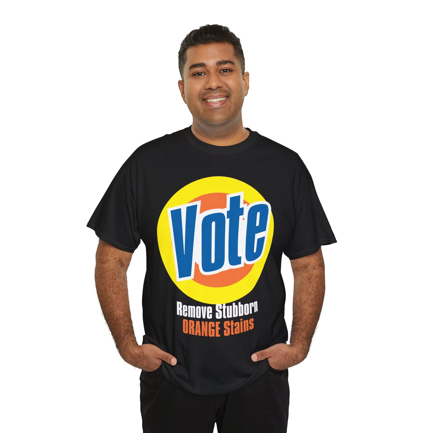 Vote! Remove Stubborn Orange Stains: Premium Unisex T-shirt (Dark)