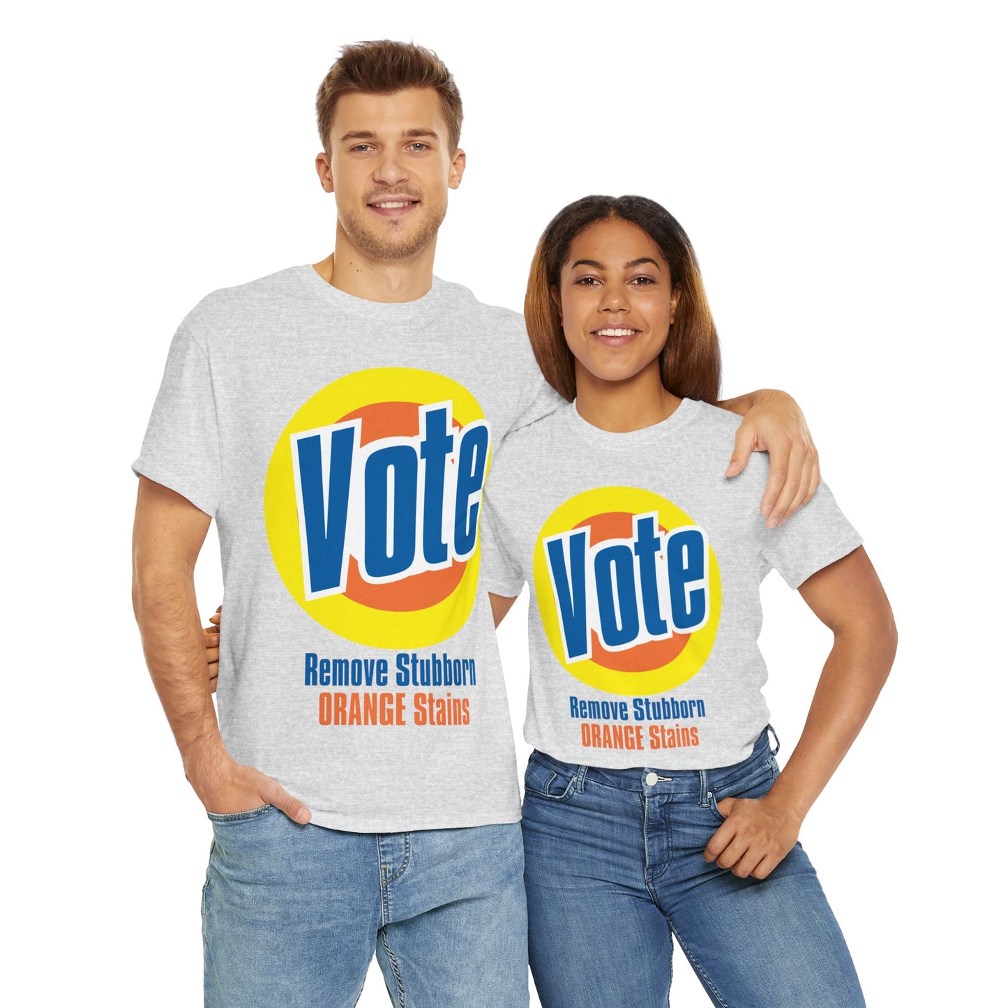 Vote! Remove Stubborn Orange Stains: Premium Unisex T-shirt (Light)