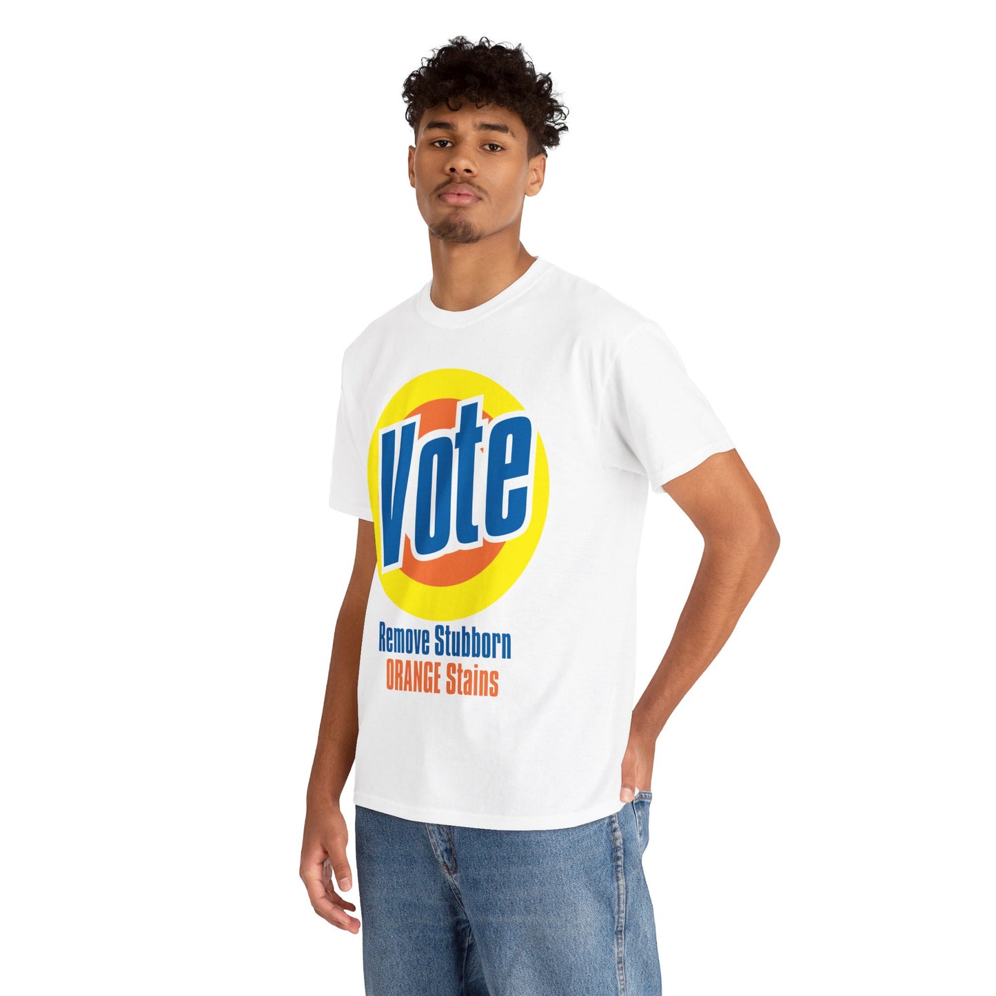 Vote! Remove Stubborn Orange Stains: Premium Unisex T-shirt (Light)