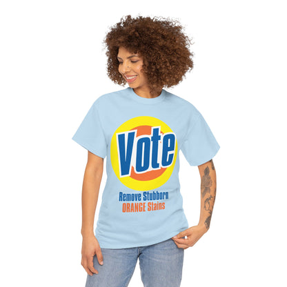 Vote! Remove Stubborn Orange Stains: Premium Unisex T-shirt (Light)