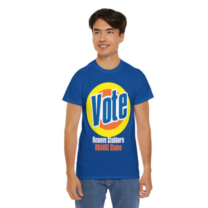 Vote! Remove Stubborn Orange Stains: Premium Unisex T-shirt (Dark)