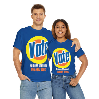 Vote! Remove Stubborn Orange Stains: Premium Unisex T-shirt (Dark)