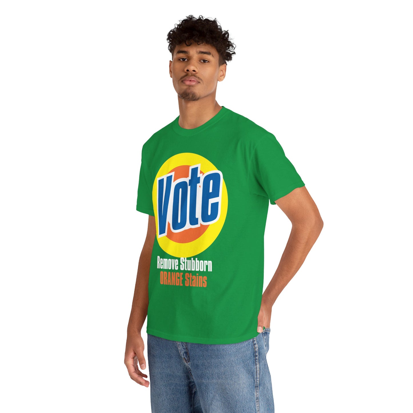 Vote! Remove Stubborn Orange Stains: Premium Unisex T-shirt (Dark)