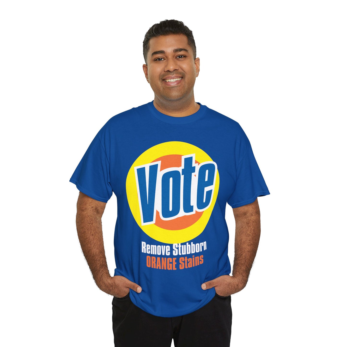 Vote! Remove Stubborn Orange Stains: Premium Unisex T-shirt (Dark)