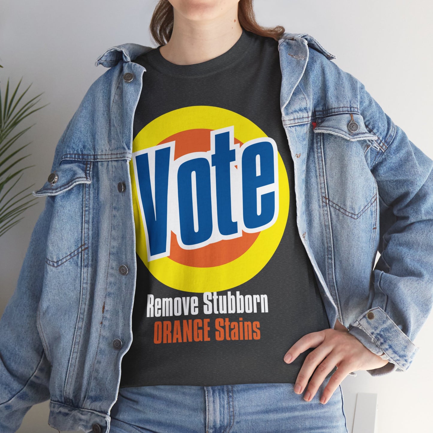 Vote! Remove Stubborn Orange Stains: Premium Unisex T-shirt (Dark)