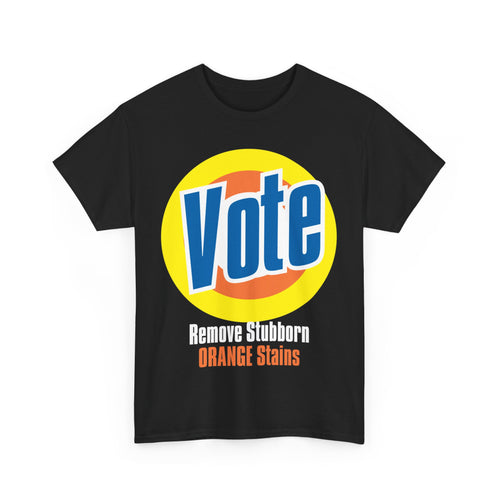 Vote! Remove Stubborn Orange Stains: Premium Unisex T-shirt (Dark)