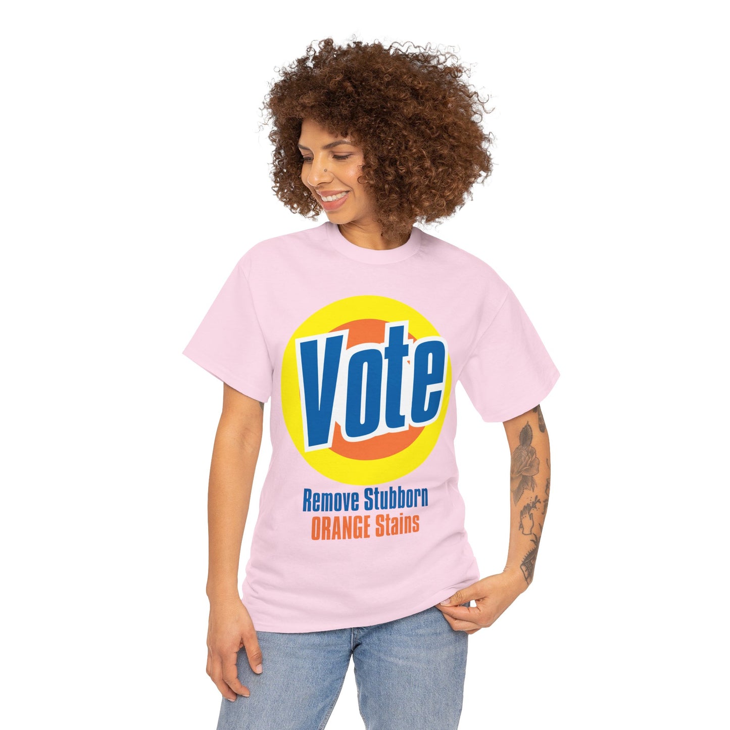 Vote! Remove Stubborn Orange Stains: Premium Unisex T-shirt (Light)