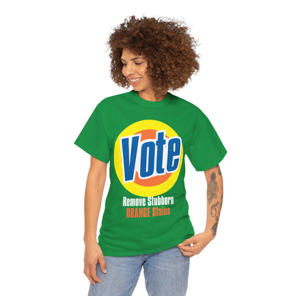 Vote! Remove Stubborn Orange Stains: Premium Unisex T-shirt (Dark)