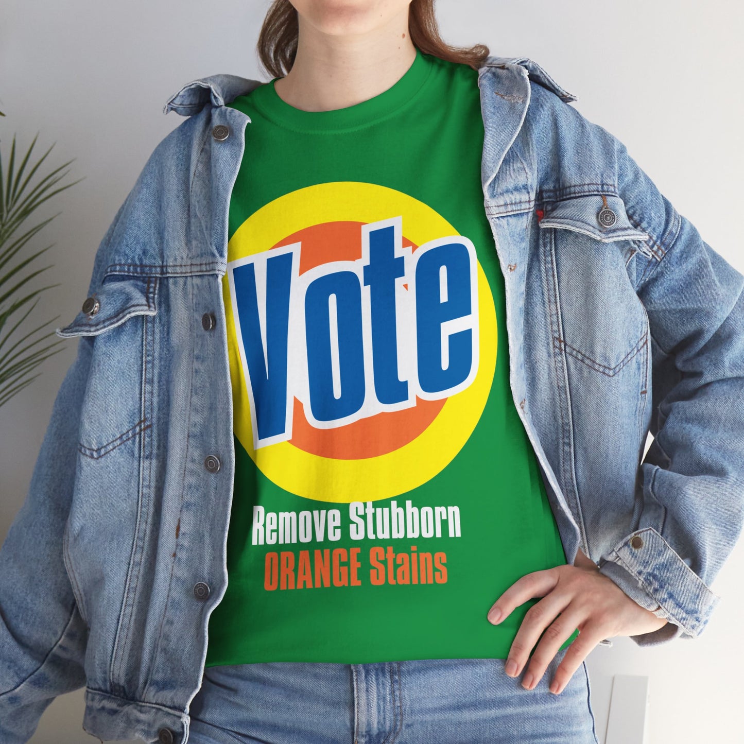 Vote! Remove Stubborn Orange Stains: Premium Unisex T-shirt (Dark)