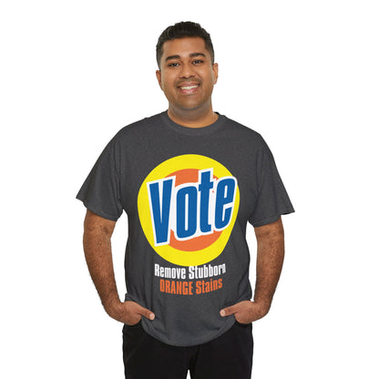 Vote! Remove Stubborn Orange Stains: Premium Unisex T-shirt (Dark)