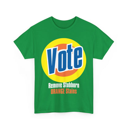 Vote! Remove Stubborn Orange Stains: Premium Unisex T-shirt (Dark)