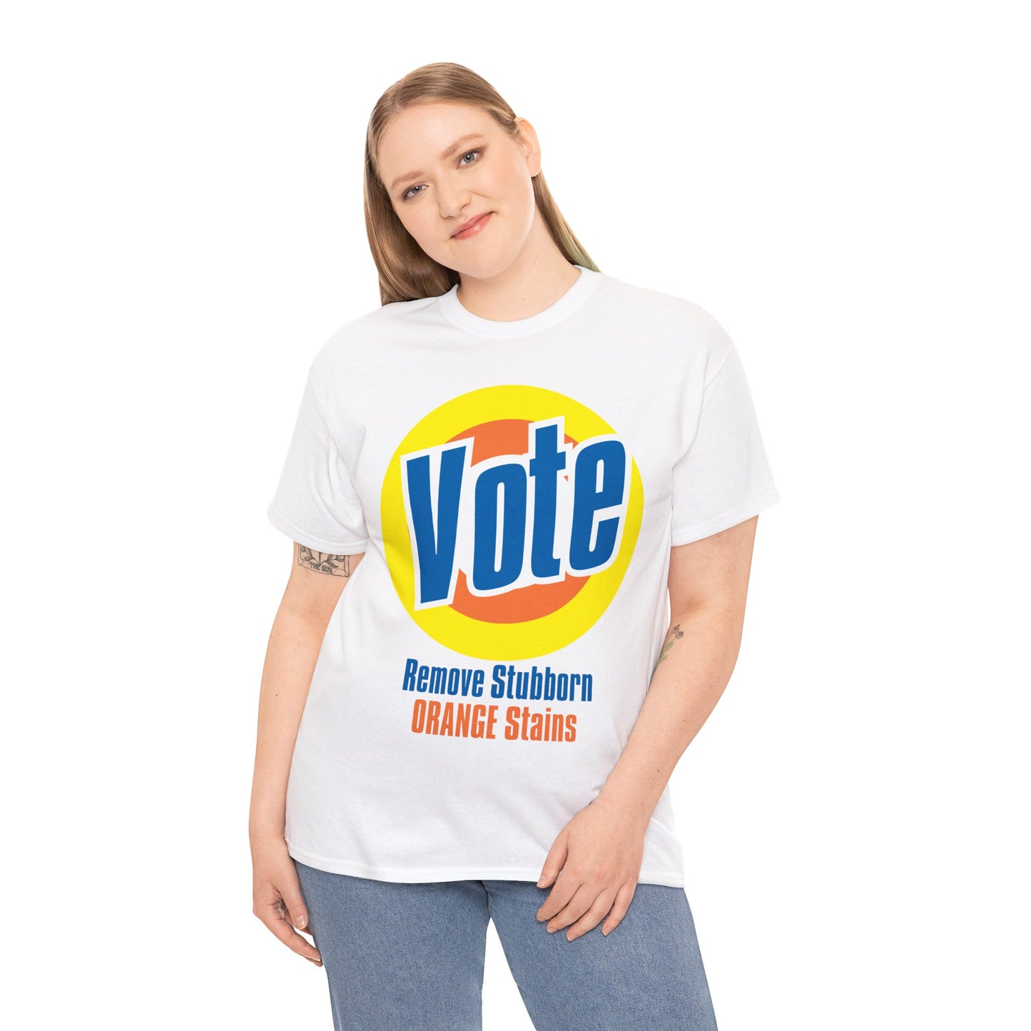 Vote! Remove Stubborn Orange Stains: Premium Unisex T-shirt (Light)