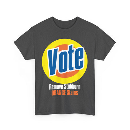 Vote! Remove Stubborn Orange Stains: Premium Unisex T-shirt (Dark)