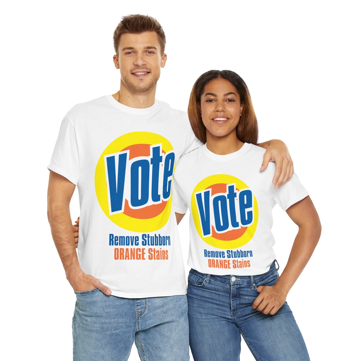 Vote! Remove Stubborn Orange Stains: Premium Unisex T-shirt (Light)