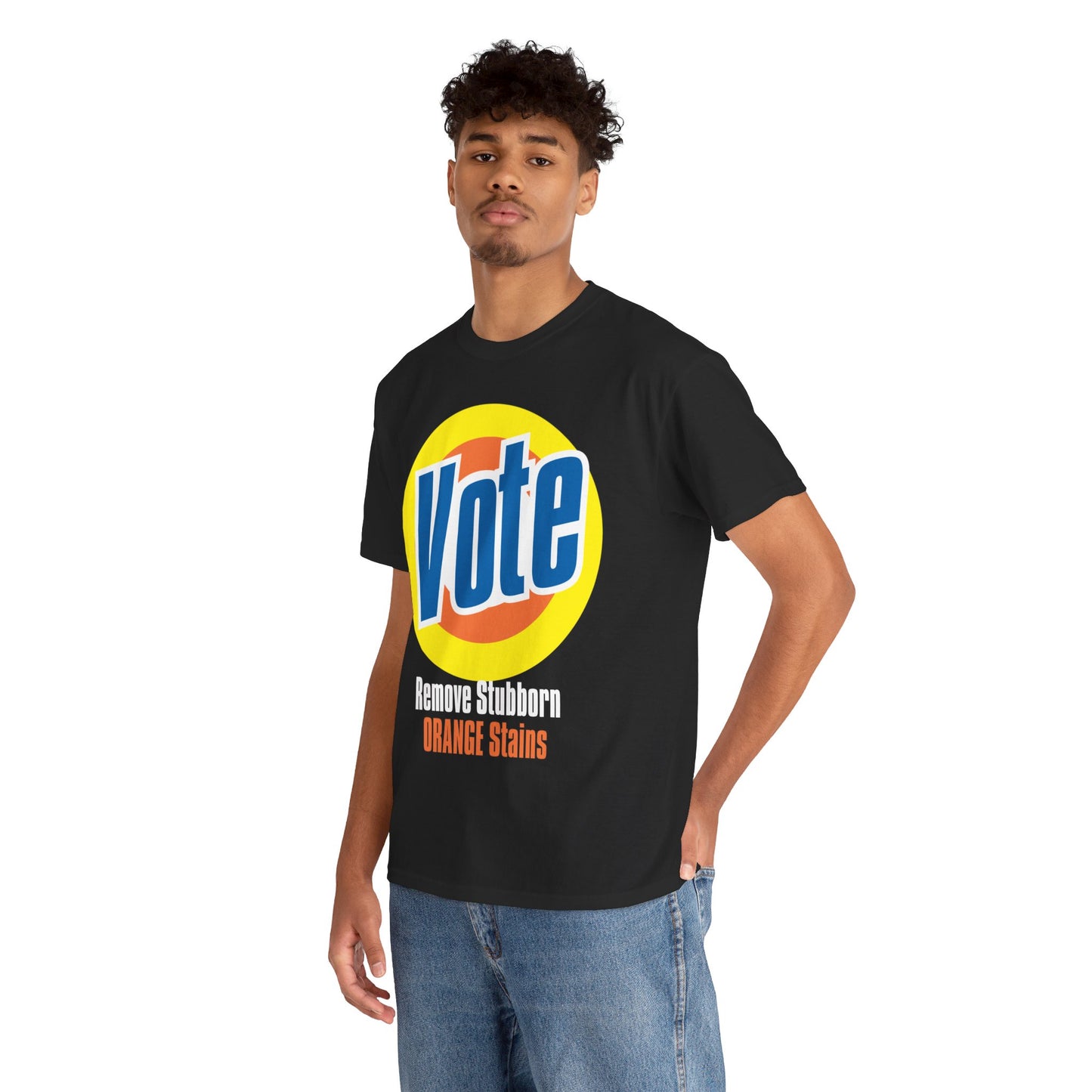 Vote! Remove Stubborn Orange Stains: Premium Unisex T-shirt (Dark)