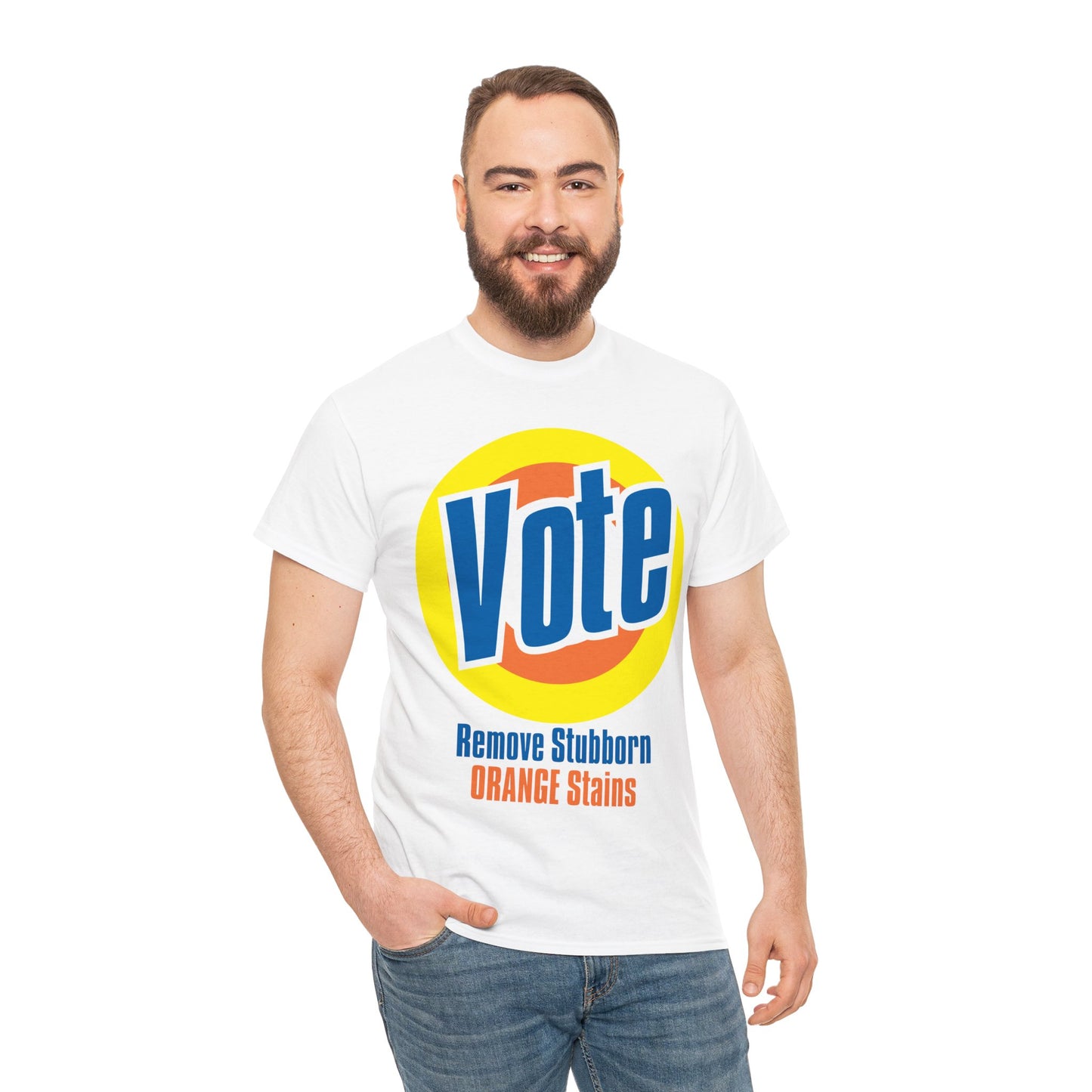 Vote! Remove Stubborn Orange Stains: Premium Unisex T-shirt (Light)