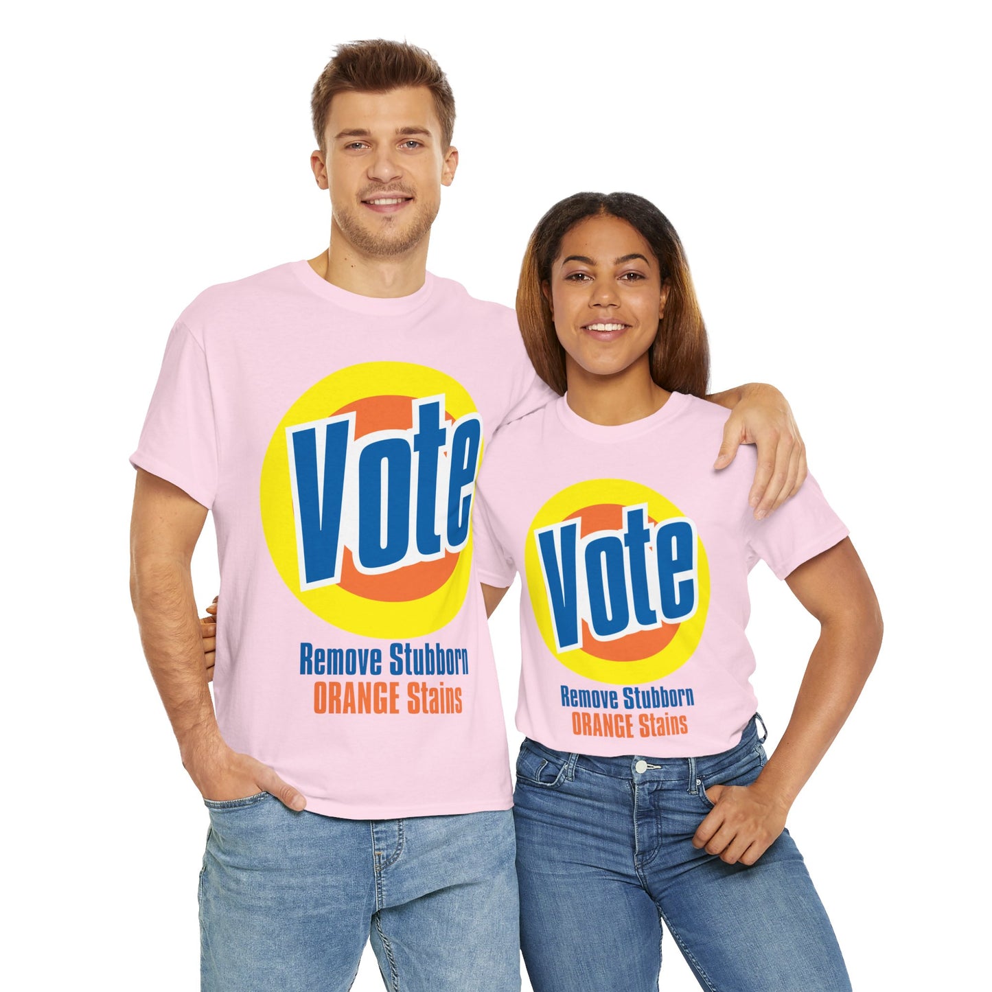 Vote! Remove Stubborn Orange Stains: Premium Unisex T-shirt (Light)