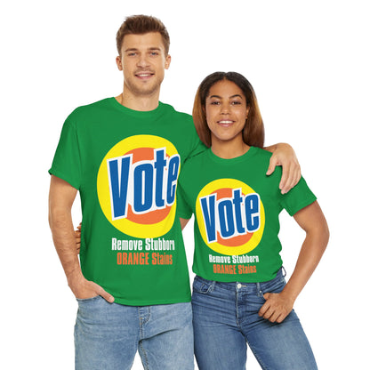 Vote! Remove Stubborn Orange Stains: Premium Unisex T-shirt (Dark)