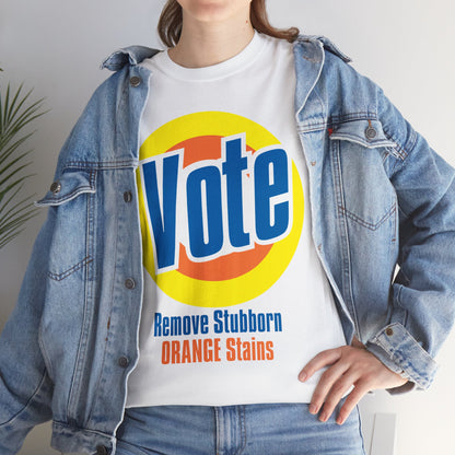 Vote! Remove Stubborn Orange Stains: Premium Unisex T-shirt (Light)