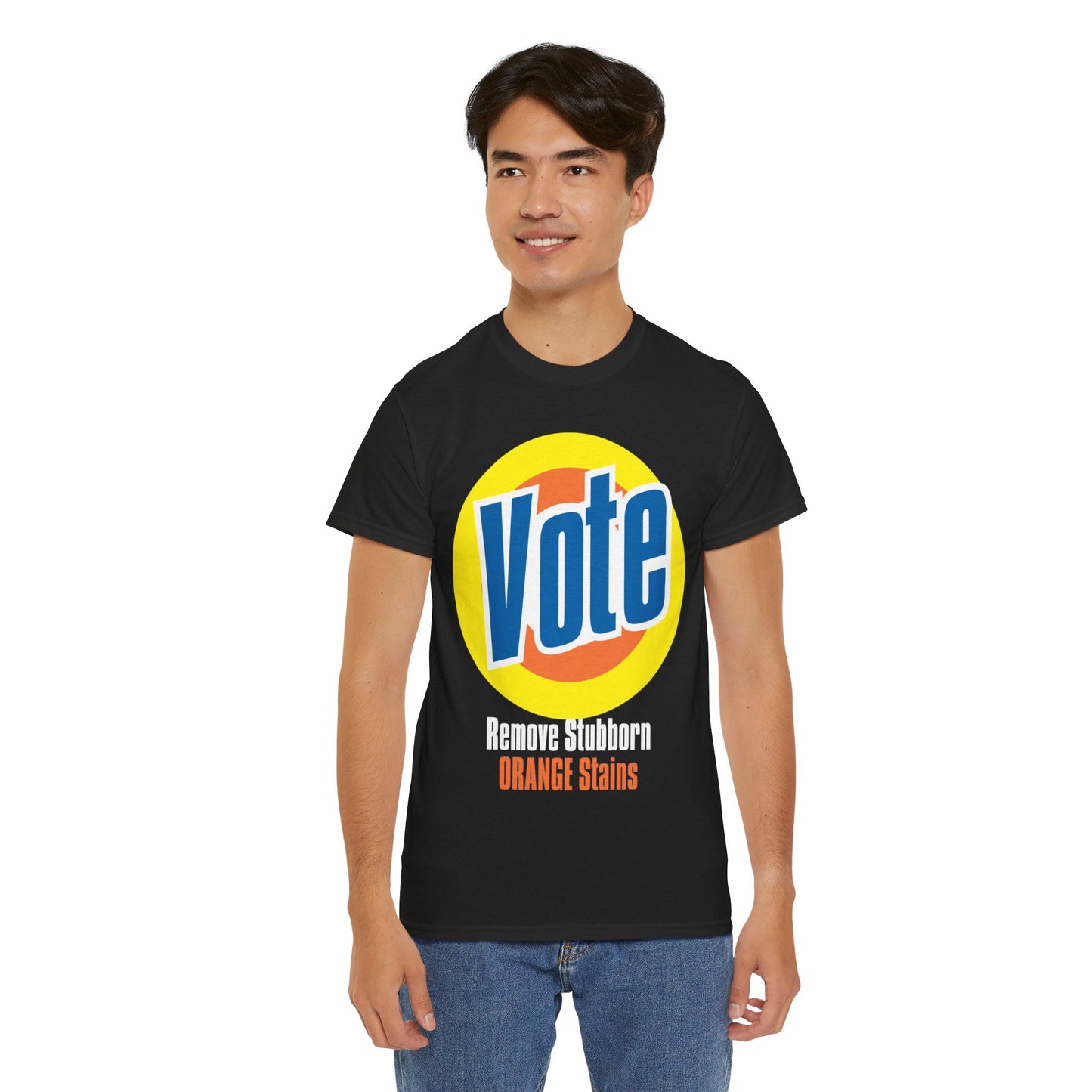 Vote! Remove Stubborn Orange Stains: Premium Unisex T-shirt (Dark)