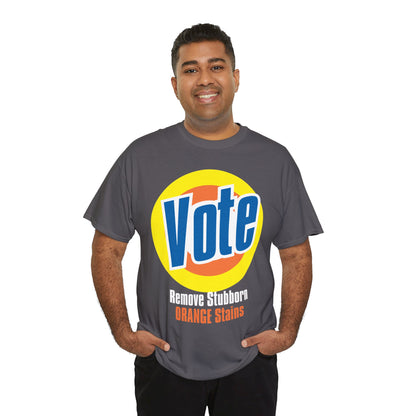 Vote! Remove Stubborn Orange Stains: Premium Unisex T-shirt (Dark)