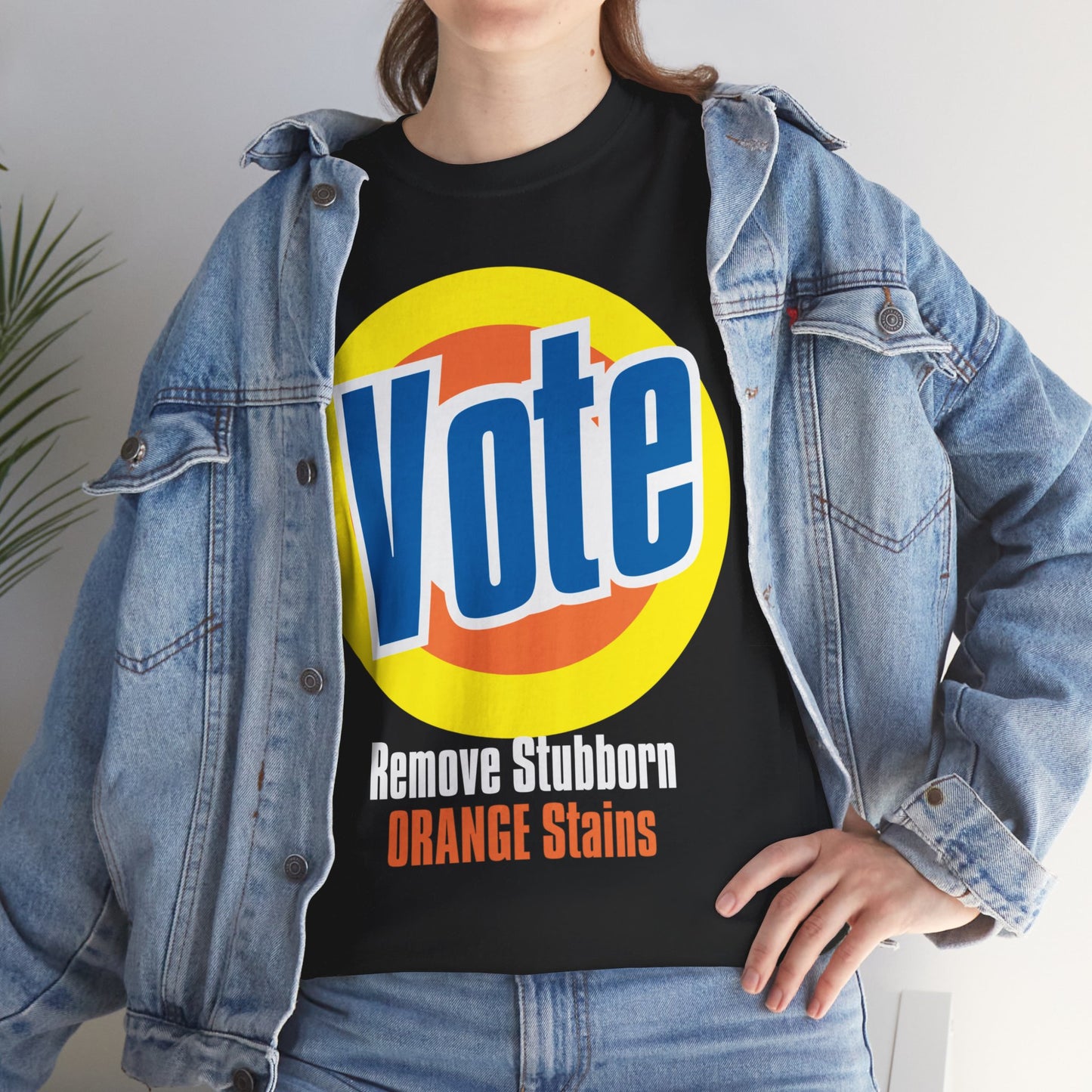 Vote! Remove Stubborn Orange Stains: Premium Unisex T-shirt (Dark)