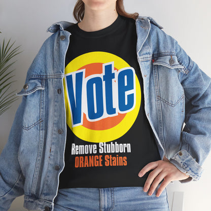 Vote! Remove Stubborn Orange Stains: Premium Unisex T-shirt (Dark)