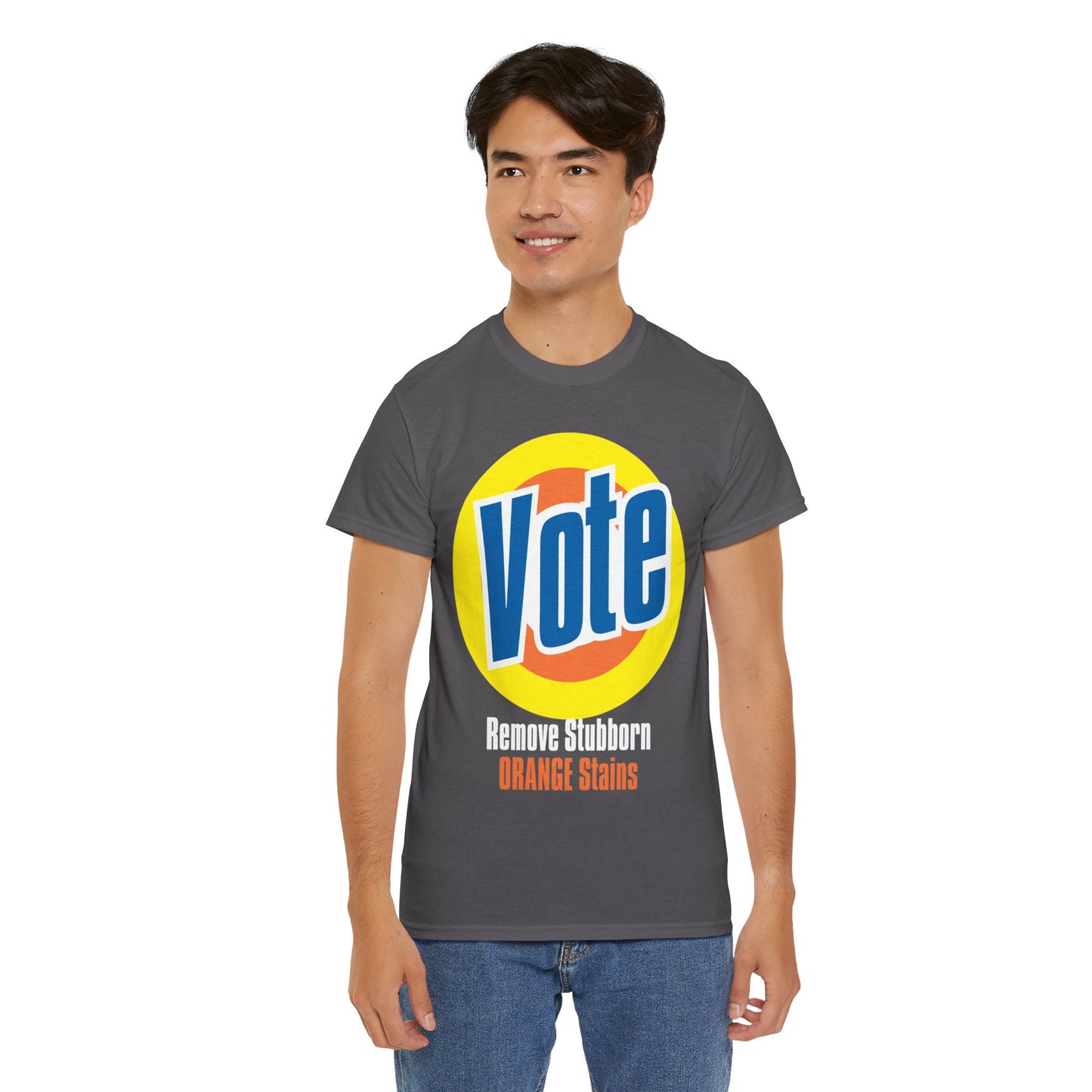 Vote! Remove Stubborn Orange Stains: Premium Unisex T-shirt (Dark)