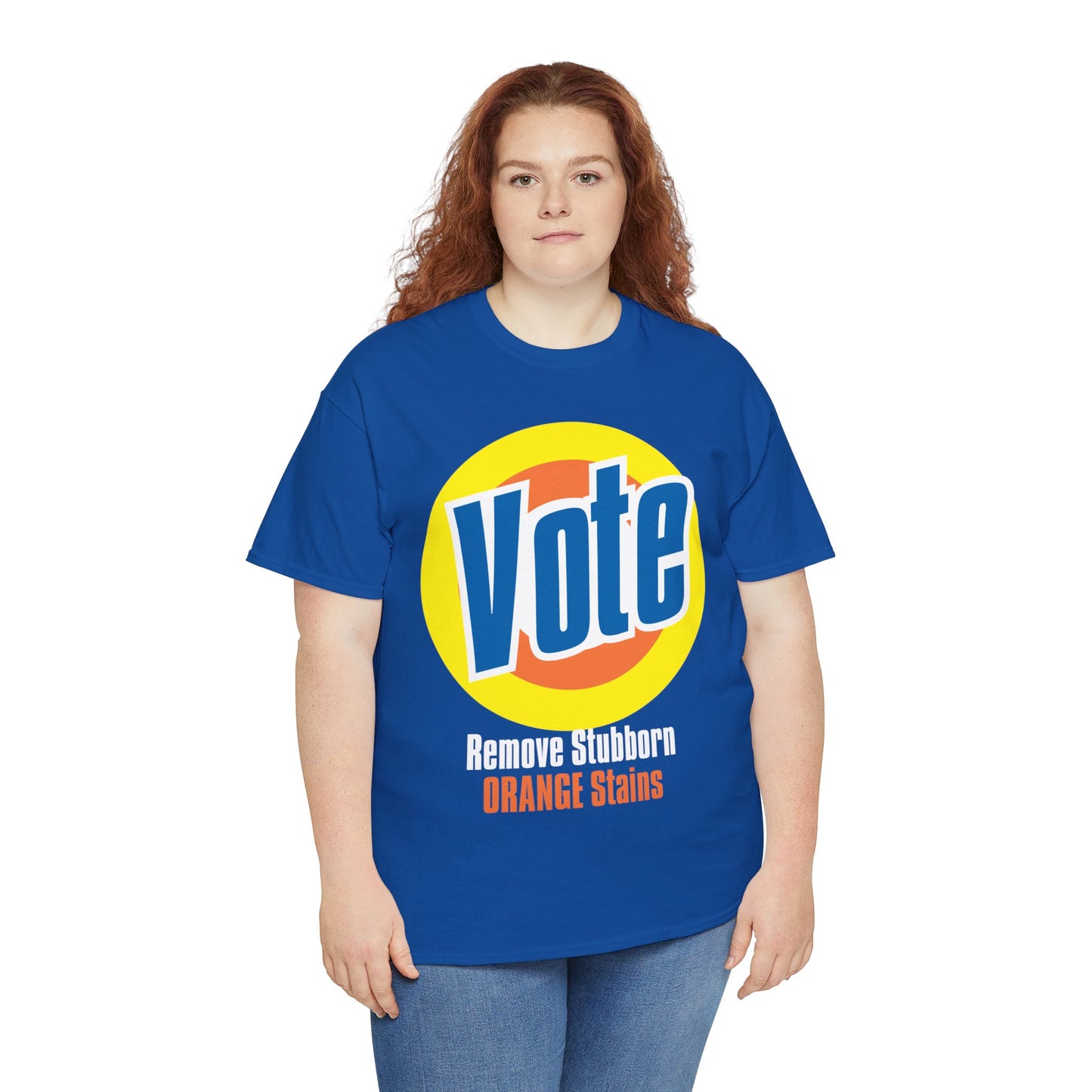 Vote! Remove Stubborn Orange Stains: Premium Unisex T-shirt (Dark)