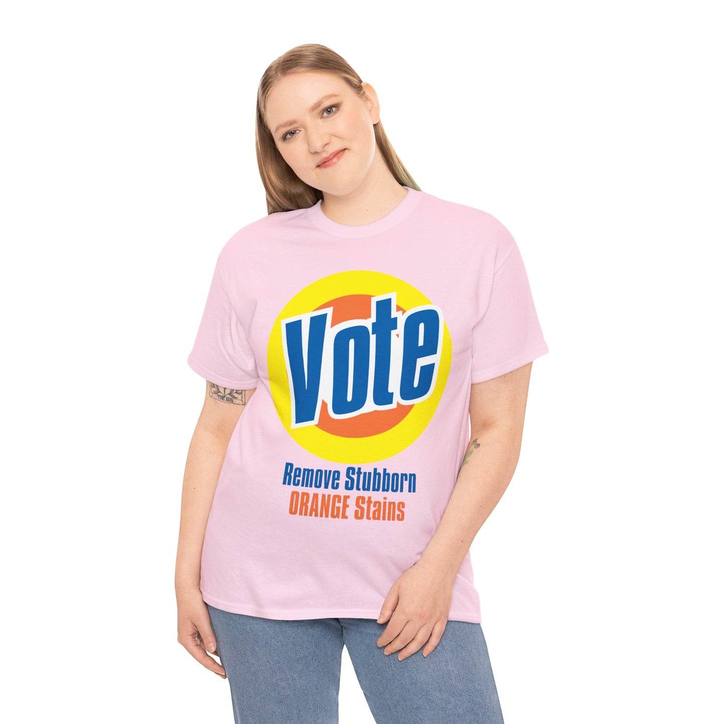 Vote! Remove Stubborn Orange Stains: Premium Unisex T-shirt (Light)