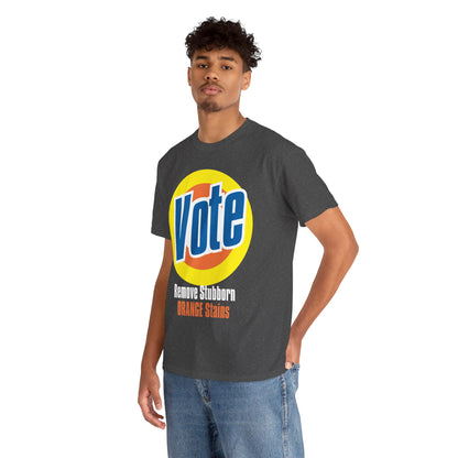 Vote! Remove Stubborn Orange Stains: Premium Unisex T-shirt (Dark)