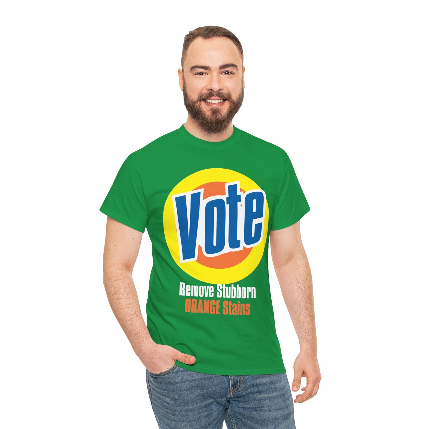 Vote! Remove Stubborn Orange Stains: Premium Unisex T-shirt (Dark)