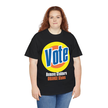 Vote! Remove Stubborn Orange Stains: Premium Unisex T-shirt (Dark)