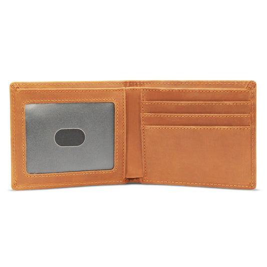 Engraved Leather Wallet Inner Section